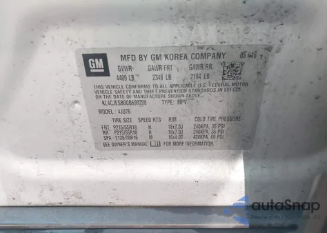 2016 Buick Encore from USA, damaged, VIN KL4CJESB0GB699208